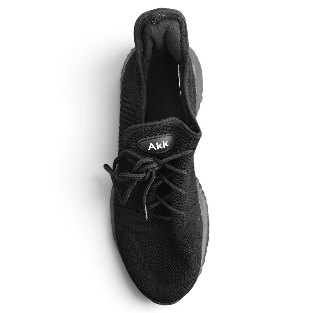 Akk Womens Shoes Black Athletic Running Sneakers Lace Up